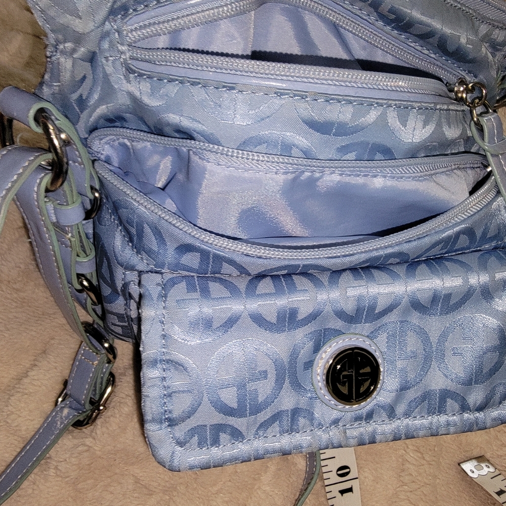 Stylish Blue Patterned Giani BernininCrossbody Wo… - image 9